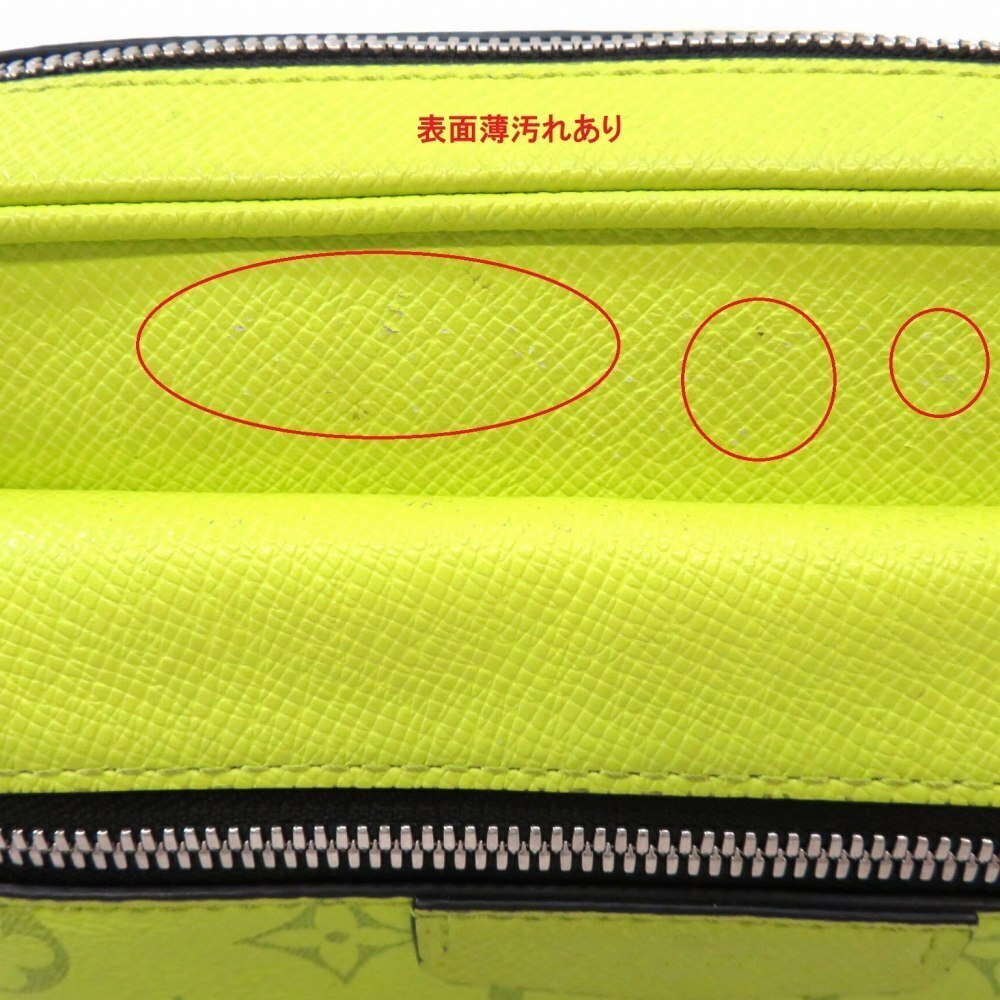 LOUIS VUITTON Bumbag Taigarama Waist Bag Yellow Clutch - Picture 10 of 11
